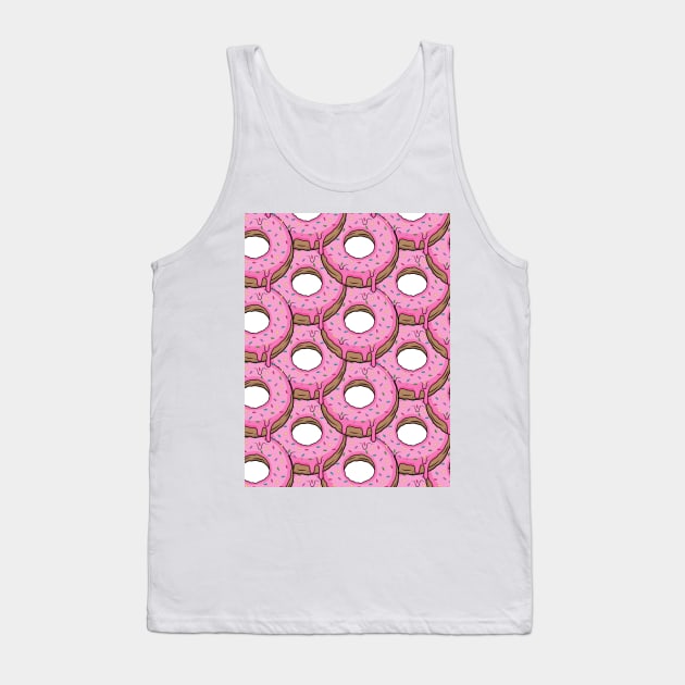 Donuts Pattern Tank Top by Designoholic